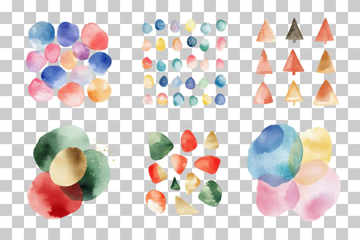 Abstract Shape Clipart Bundle - CraftNest - Digital Crafting and Art