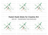 Colorful Chalk Sticks Clipart Bundle