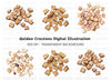 Cracked Stone and Dirt Clipart Bundle