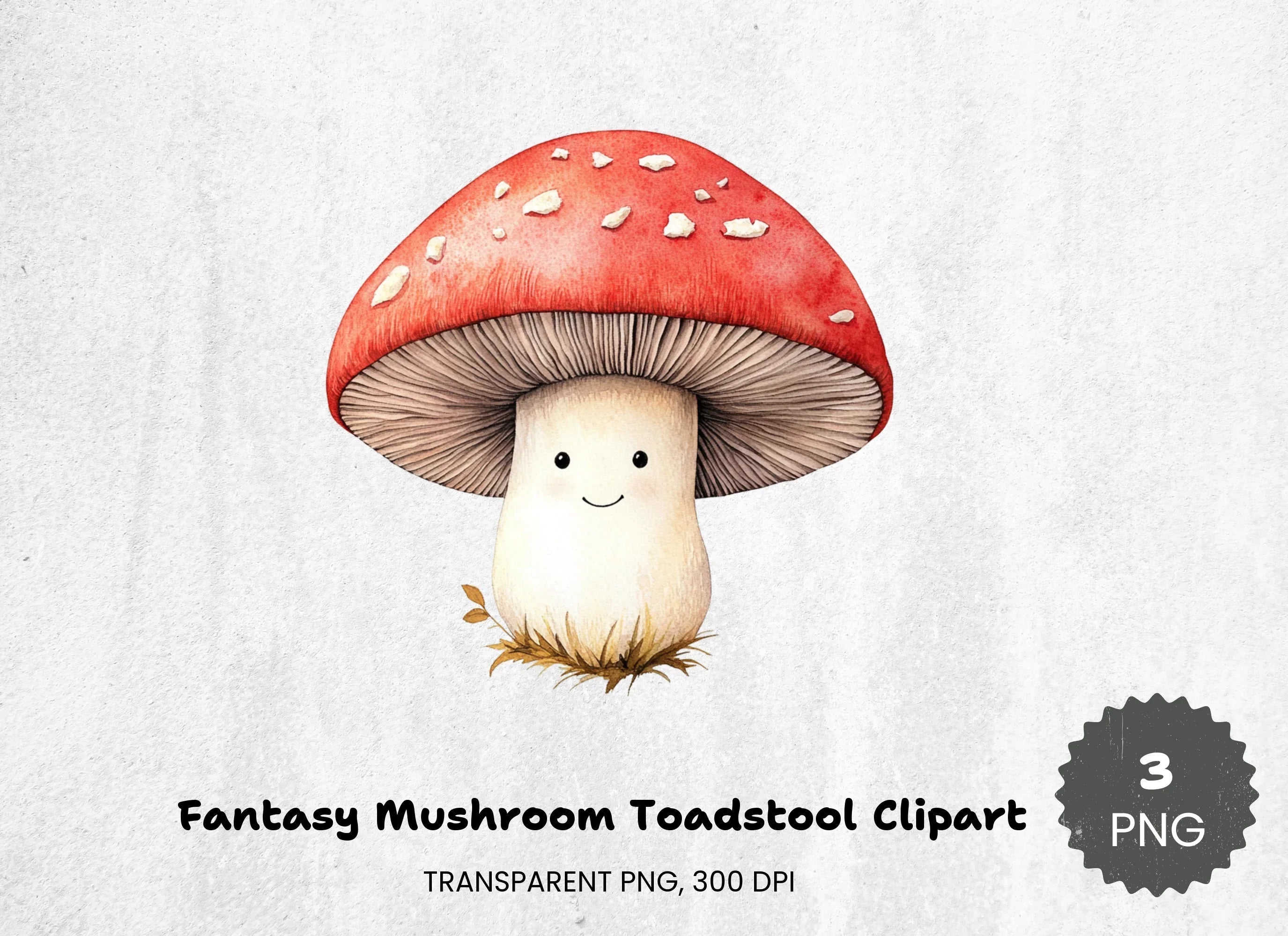 Fantasy Mushroom Toadstool Clipart Bundle - CraftNest - Digital Crafting and Art