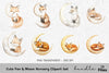 Cute Fox Moon Nursery Clipart Bundle