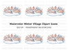 Charming Winter Town Clipart Bundle