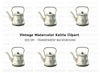 Vintage Kettle Clipart Bundle