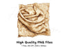 Crumpled Burlap Cloth Texture Clipart Bundle