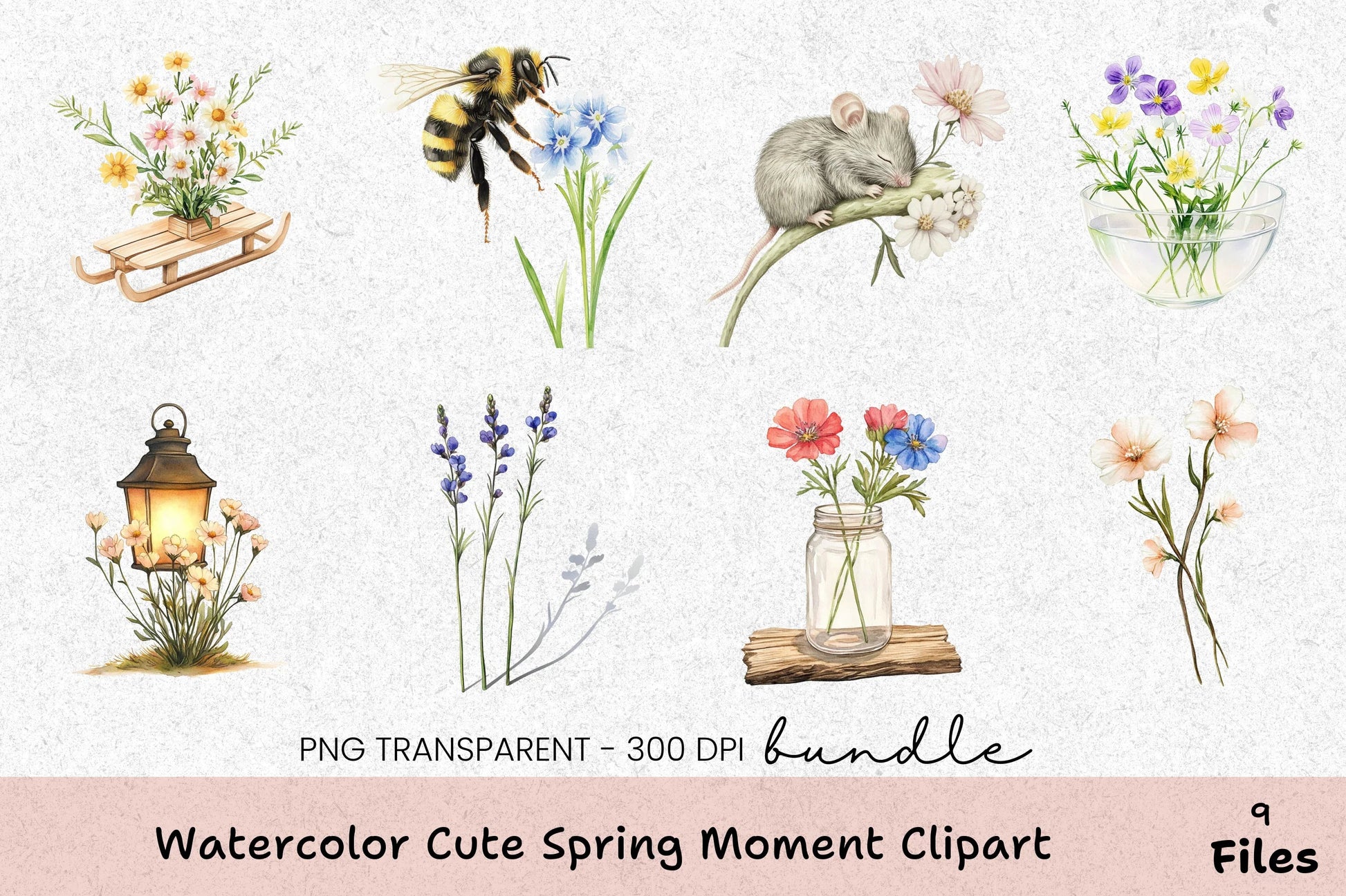 Adorable Spring Clipart Bundle - CraftNest - Digital Crafting and Art