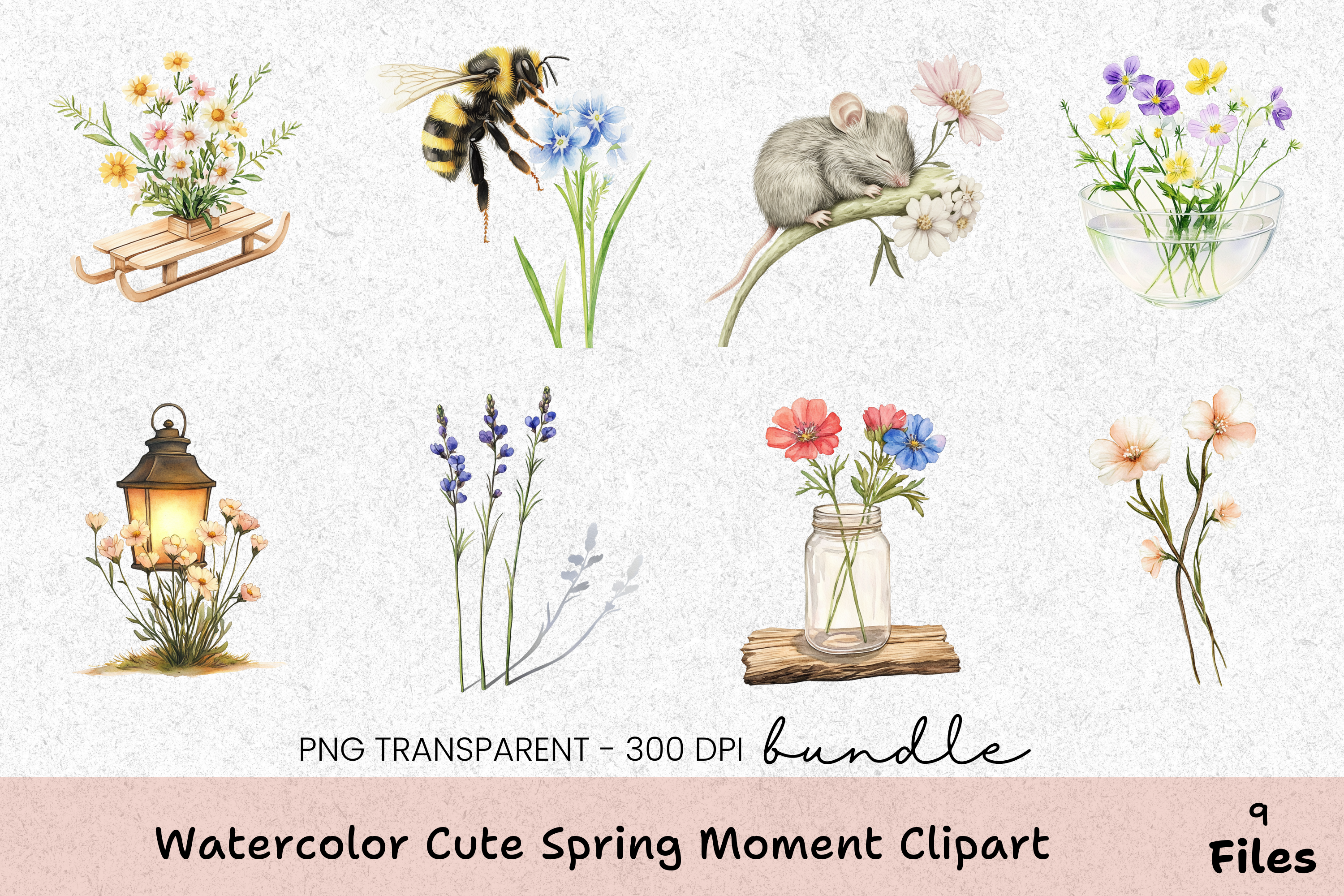 Adorable Spring Clipart Bundle
