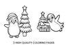 Cute Christmas Penguin Coloring Books