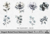 Elegant Muted Floral Clipart Bundle