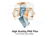 Multi Face Abstract Clipart Bundle