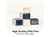 Stacked Blocks Clipart Bundle