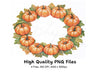 Pumpkin Wreaths Clipart Bundle