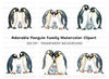 Adorable Penguin Family Clipart Bundle