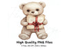 Cute Teddy Bear with Book Clipart Bundle