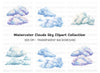 Soft Clouds Clipart Bundle