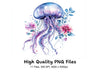 Jellyfish Floral Clipart Bundle