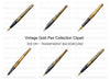 Elegant Vintage Fountain Pen Clipart Bundle