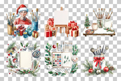 Christmas Art Studio & Craft Clipart Bundle - CraftNest - Digital Crafting and Art