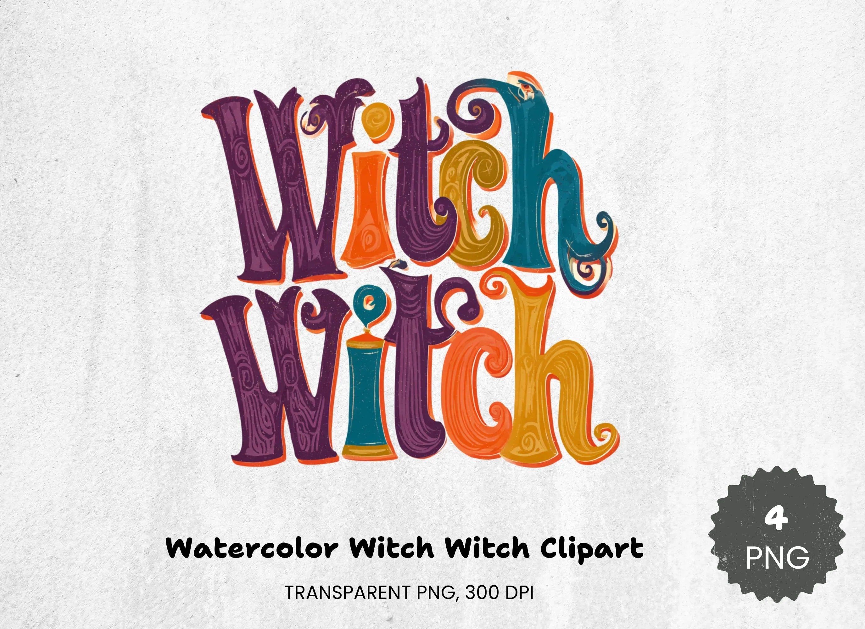 Witch Clipart Bundle for Halloween Designs - CraftNest - Digital Crafting and Art
