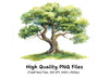 Green Tree Clipart Bundle
