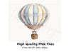 Hot Air Balloon Clipart Bundle
