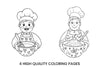Christmas Chef Kids Coloring Books