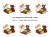 Angels and Devils Magic Books Clipart Bundle