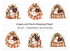 Angels and Devils Sleeping Clipart Bundle