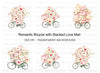 Romantic Bicycle Mail Clipart Bundle