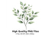 Green Leafy Branches Clipart Bundle