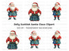 Scottish Santa Claus Clipart Bundle