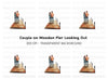 Romantic Couple on Dock Clipart Bundle
