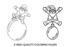 Santa Claus on Ornaments Coloring Books