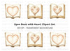 Heart Book Clipart Bundle