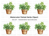 Herb Pot Clipart Bundle