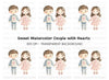 Cute Couple Holding Hands Clipart Bundle