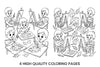 Kids Autumn Leaf Class Coloring Books