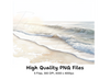 Ocean Waves Beach Clipart Bundle