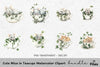 Cute Mice in Teacups Clipart Bundle
