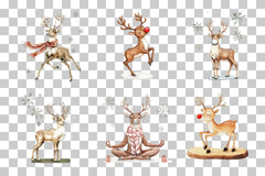 Festive Meditating Reindeer Clipart Bundle - CraftNest - Digital Crafting and Art