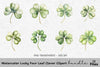 Lucky Four Leaf Clover Clipart Bundle