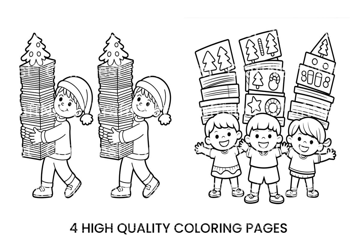 Kids Christmas Gifts Coloring Books