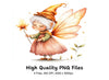 Elderly Fairy Clipart Bundle