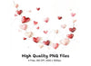 Heart Garland Clipart Bundle