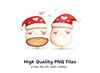 Cute Milk and Cookie Christmas Clipart Bundle