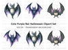 Cute Baby Bat Clipart Bundle
