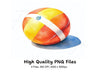 Colorful Beach Balls Clipart Bundle