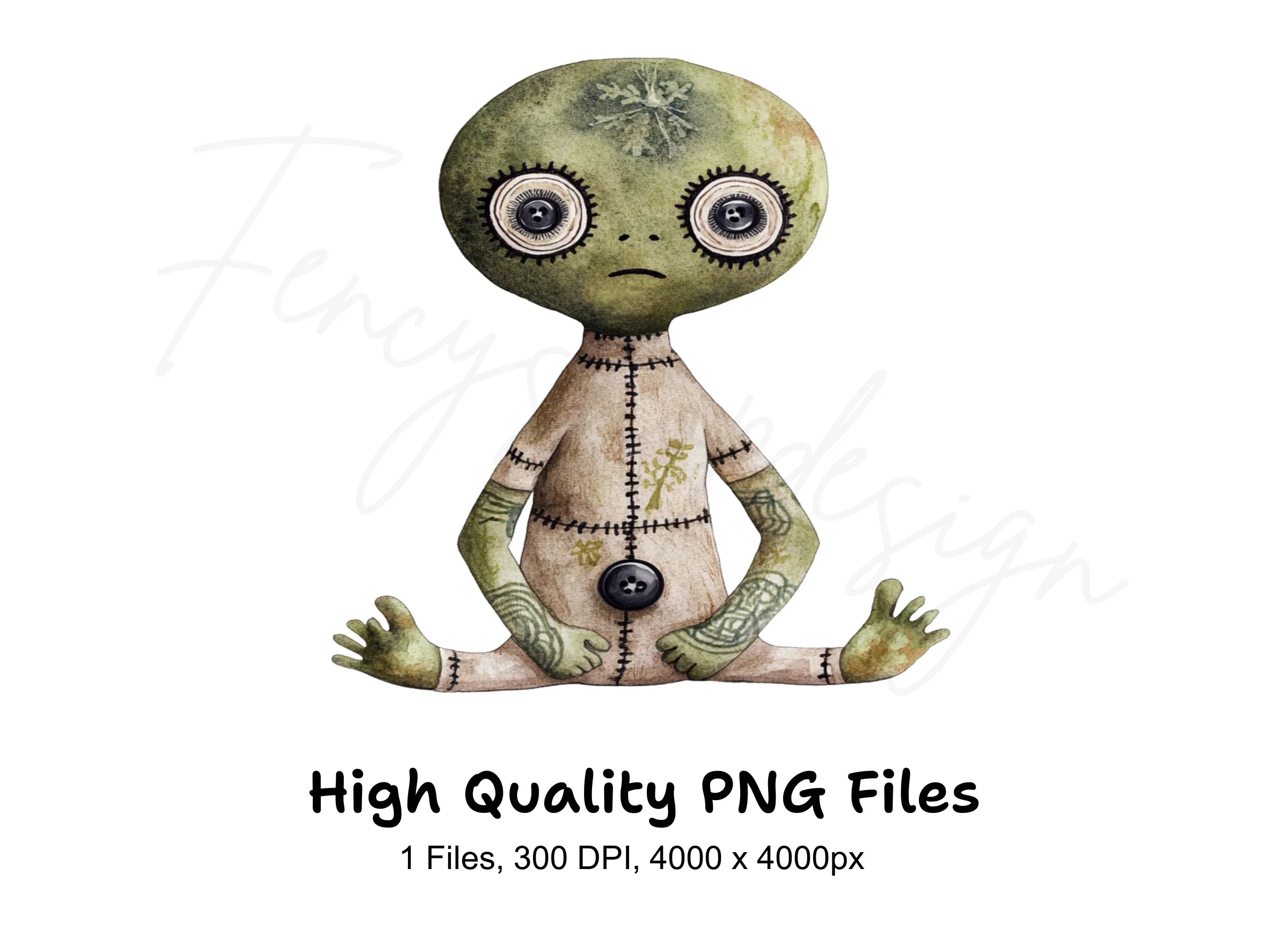Cute Spooky Voodoo Doll Clipart Bundle