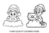 Christmas Elf With Letter Coloring Books