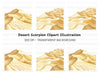 Desert Sand Dunes Clipart Bundle