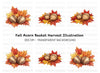 Fall Leaves and Acorns Clipart Bundle